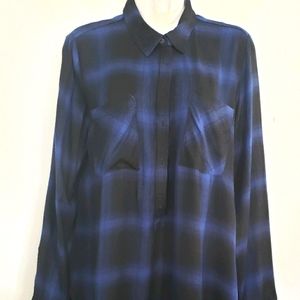 Lucky Brand Plaid Blouse